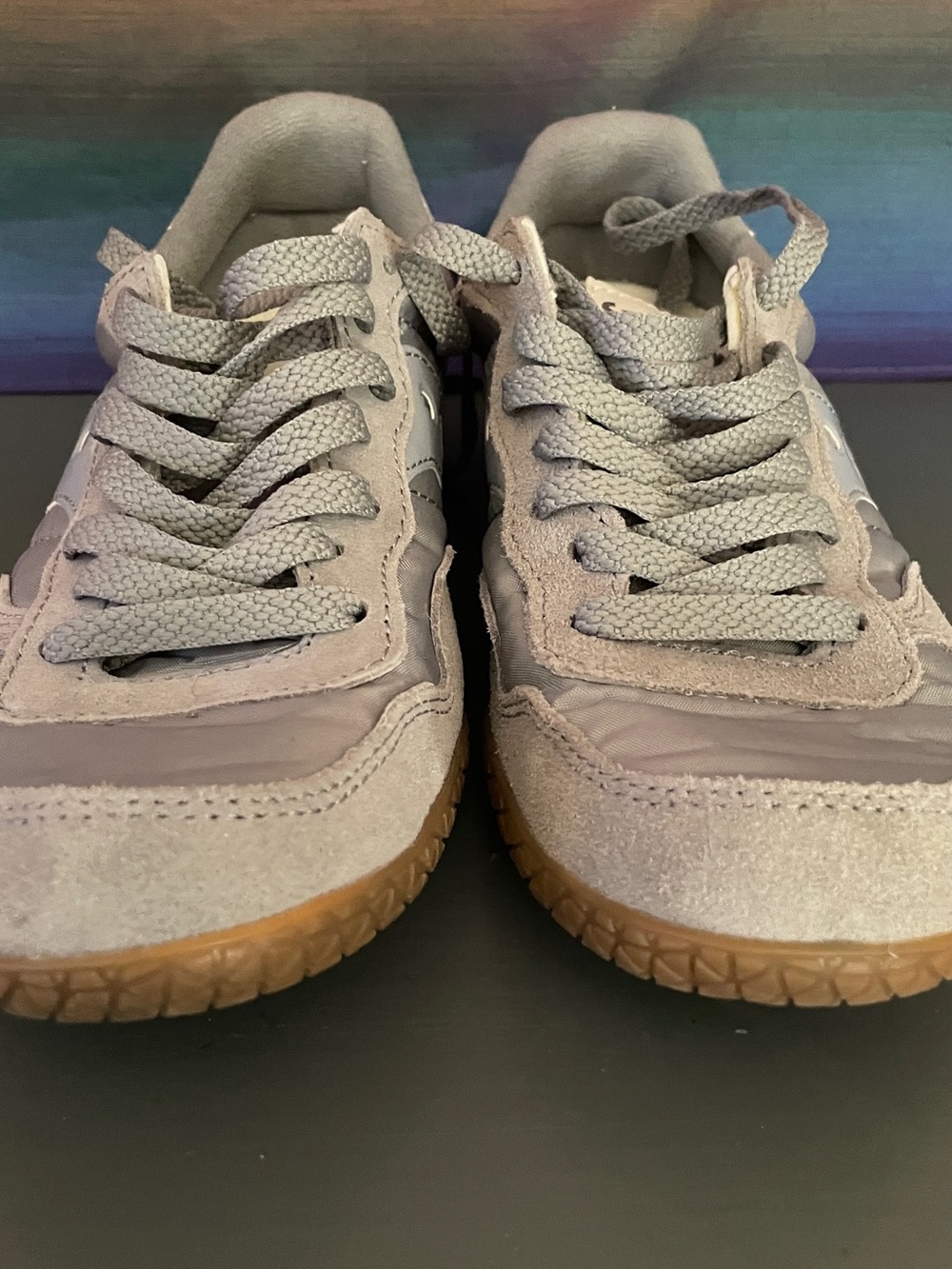 Saucony Originals Bullet Gray White Suede Nylon Sneakers Men’s 7 Heritage - Picture 4 of 14